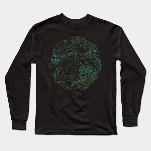 Shenmue III Dragon Vs Phoenix Long Sleeve T-Shirt by Gekidami